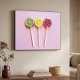 Lolly - Snoep - Citrus Textielframe - compleet frame klein -sfeer3