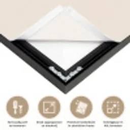 Vaas - Geruit - Bloem - Groen Textielframe zwart klein -USP_feed_closeupNL