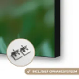 Aster - Paars - Bloem - Blaadjes Textielframe zwart klein -USP_ophangsysteemNL