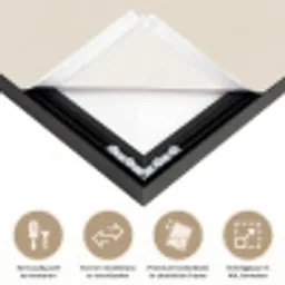 Boeket - Beige - Harmonieus - Subtiel Textielframe zwart klein -USP_closeupNL