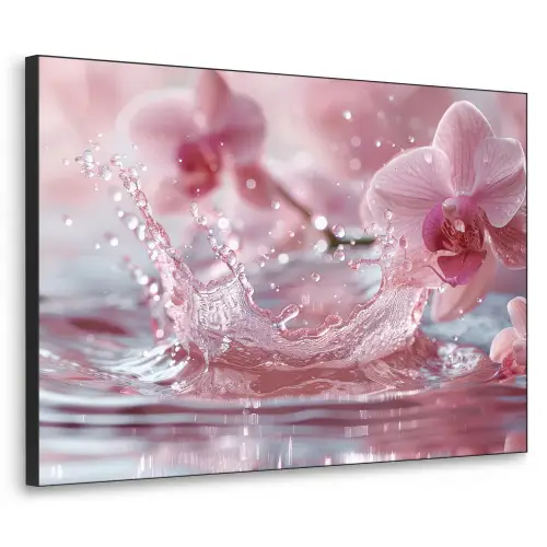 Abstract - Modern - Water - Orchidee Textielframe - compleet frame klein -3d