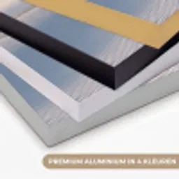 Duinen - Gras - Wolken - Beige Textielframe zwart klein -USP_kleurenNL