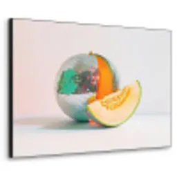 Disco - Discobal - Meloen - Pastel Textielframe - compleet frame klein -3d