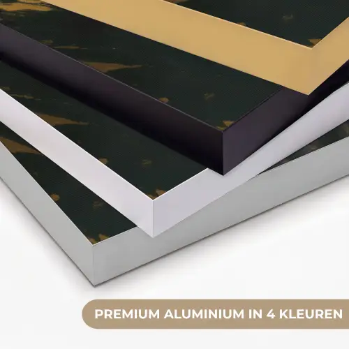 Gezicht - Vrouw - Verfspatten - Abstract Textielframe zwart klein -USP_kleurenNL