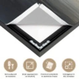 Zon - Horizon - Zee Textielframe zwart klein -USP_feed_closeupNL