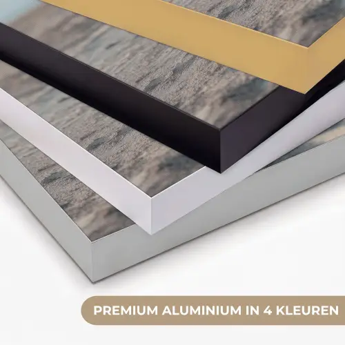 Scheepsstuur - Hout - Bruin - Zand Textielframe zwart klein -USP_kleurenNL