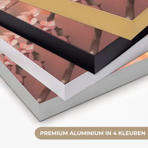 Vogels - Romantic - Bloesemtak Textielframe zwart klein -USP_kleurenNL