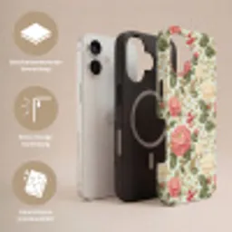 Klassiek - Botanisch - Veelkleurig Toughcase MagSafe Apple iPhone 17 klein 1017 -USP_Lagen_NL