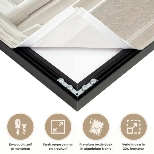 Moskee - Architectuur - Ramadan - Islamitische Textielframe zwart klein -USP_feed_closeupNL