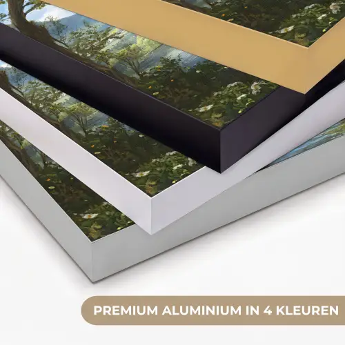 Zwaan - Bomen - Rust Textielframe zwart klein -USP_kleurenNL