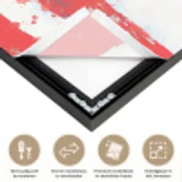 Anker - Verfspatten - Rood - Blauw Textielframe zwart klein -USP_closeupNL