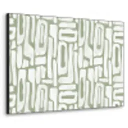 Groen - Wit - Kronkelen Textielframe - compleet frame klein 947 -3d