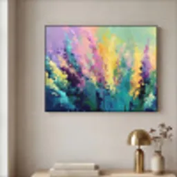 Dromerige - Langgerekte bloemen Textielframe - compleet frame klein -sfeer2