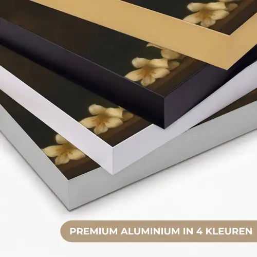 Liefde - Modern - Bloemen Textielframe zwart klein -USP_kleurenNL