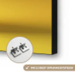 Avocado - Discobal - Geel - Glitter Textielframe zwart klein -USP_ophangsysteemNL