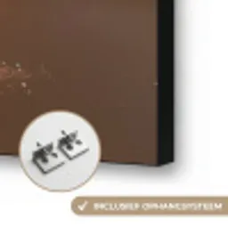 Chocolade - Macarons - Eten - Snoep Textielframe zwart klein -USP_ophangsysteemNL