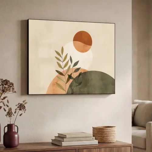 Takken - Vormen - Abstract Textielframe - compleet frame klein -sfeer3