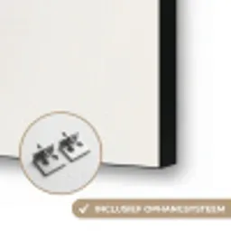 Cirkels - Abstract - Paars Textielframe zwart klein -USP_ophangsysteemNL