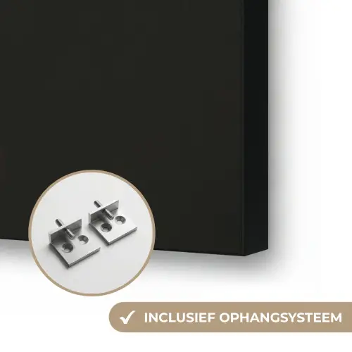 Vrouw - Portret - Kauwgombel Textielframe zwart klein -USP_ophangsysteemNL