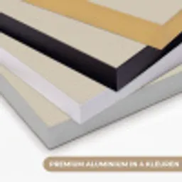 Eikenbladeren - Beige - Groen - Golvende randen Textielframe zwart klein -USP_kleurenNL