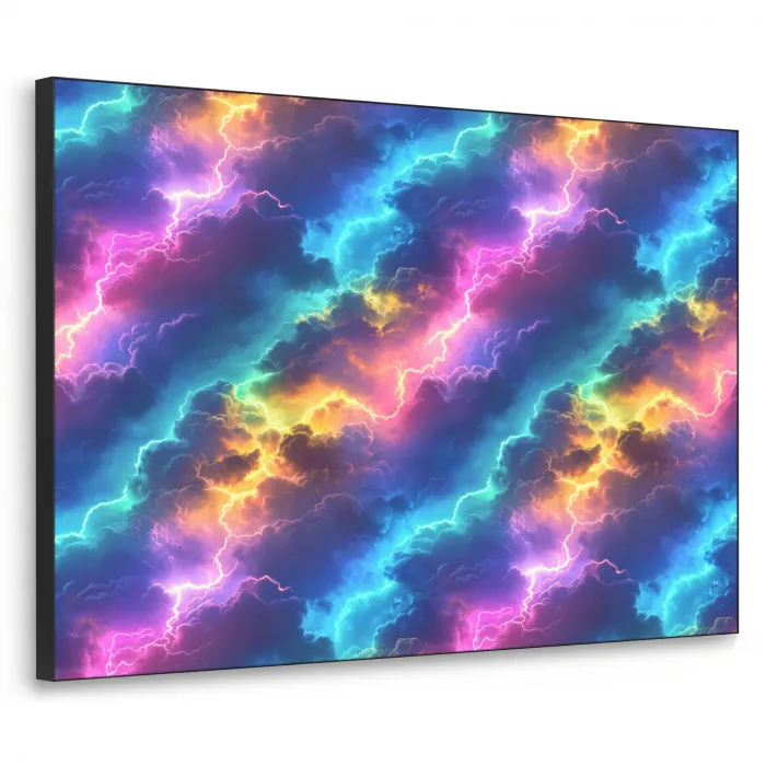 Storm - Bliksem - Regenboog Textielframe - compleet frame klein 947 -3d