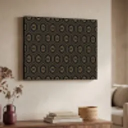 Bloemen - Goud - Hexagon Textielframe - compleet frame klein 947 -sfeer3