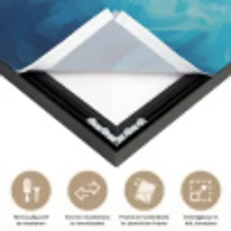 Zee - Vissen - Kleurrijk - Dynamisch Textielframe zwart klein -USP_closeupNL