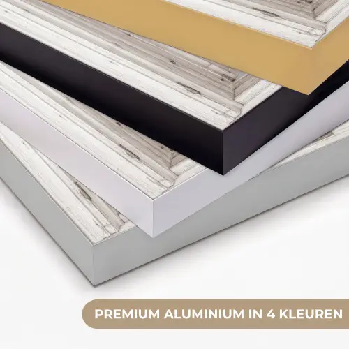 Auto - Rood - Cadeaus - Winter - Kerst - Doorkijk - Wit Textielframe zwart klein -USP_kleurenNL