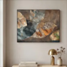 Bladeren - Bruin - Herfst - Natuur Textielframe - compleet frame klein -sfeer2