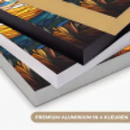 Hemel - Sterren - Mozaïek - Huizen Textielframe zwart klein -USP_kleurenNL