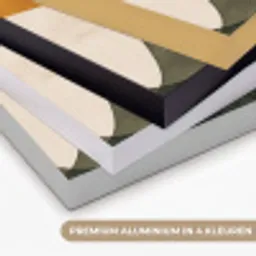 Vormen - Okergeel - Abstract Textielframe zwart klein -USP_kleurenNL