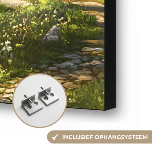 Zwaan - Bomen - Rust Textielframe zwart klein -USP_ophangsysteemNL