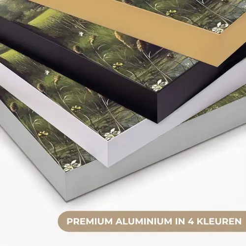 Kat - Beekje - Weide Textielframe zwart klein -USP_kleurenNL