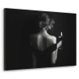 Vrouw - Wijn - Jurk Textielframe - compleet frame klein -3d