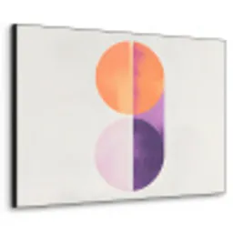 Cirkels - Abstract - Paars Textielframe - compleet frame klein -3d