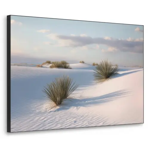 Duinen - Gras - Wolken - Beige Textielframe - compleet frame klein -3d