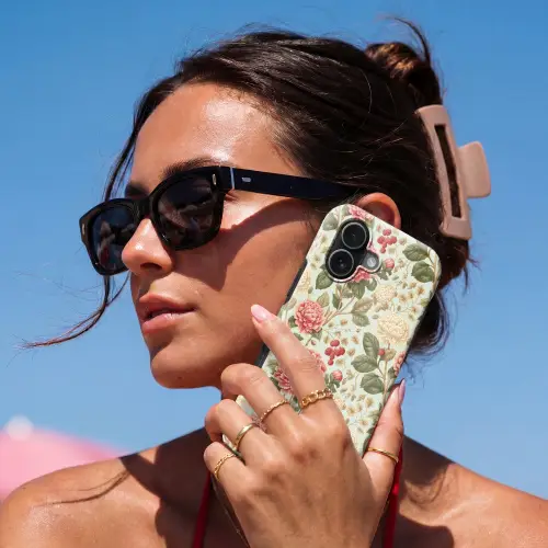 Klassiek - Botanisch - Veelkleurig Toughcase MagSafe Apple iPhone 17 klein 1017 -Sfeer2V