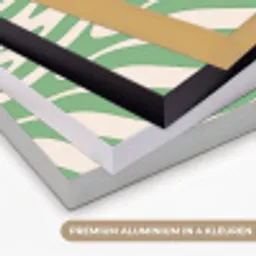 Zebrapatroon - Groen - Retro Textielframe zwart klein -USP_kleurenNL