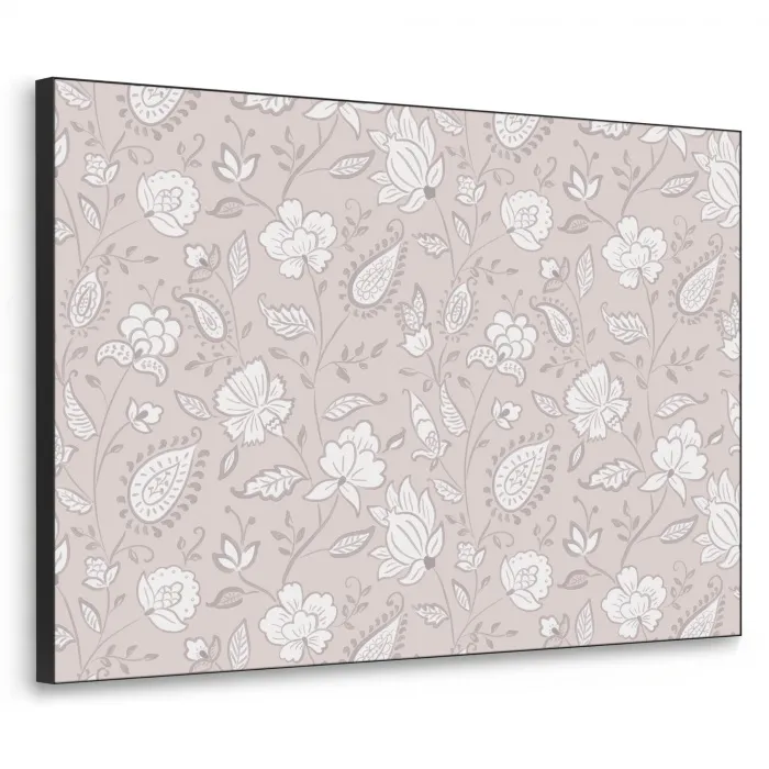 Bloemen - Getekend - Lavendel Textielframe - compleet frame klein 947 -3d