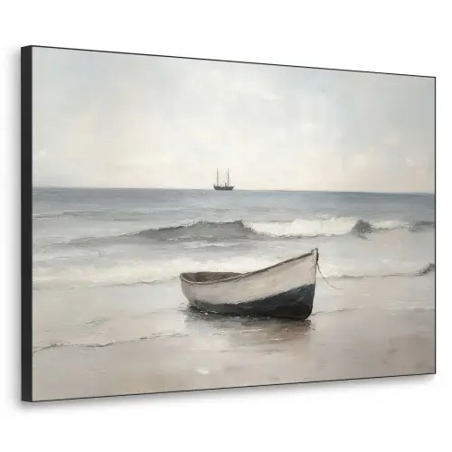 Roeiboot - Zee - Horizon Textielframe - compleet frame klein -3d