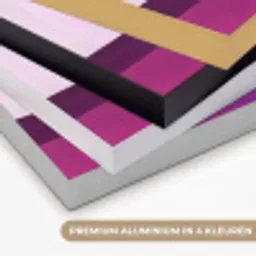 Vlakken - Abstract - Rechthoekig - Oranje Textielframe zwart klein -USP_kleurenNL