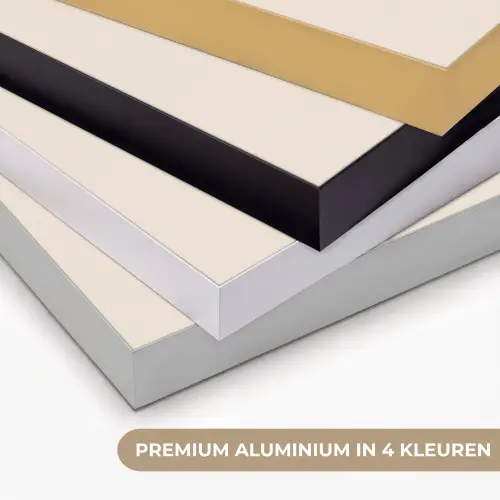 Vaas - Geruit - Bloem - Groen Textielframe zwart klein -USP_kleurenNL