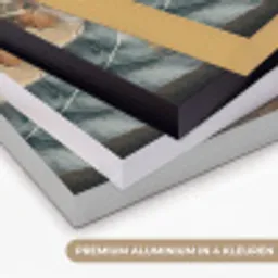 Bladeren - Bruin - Herfst - Natuur Textielframe zwart klein -USP_kleurenNL