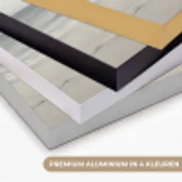 Roeiboot - Zee - Horizon Textielframe zwart klein -USP_kleurenNL