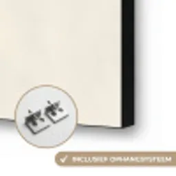 Abstract - Cirkels - Paars Textielframe zwart klein -USP_ophangsysteemNL