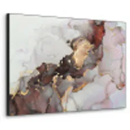 Rood - Marmer - Goud Textielframe - compleet frame klein -3d