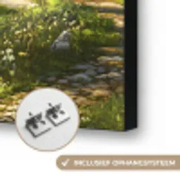Zwaan - Bomen - Rust Textielframe zwart klein -USP_ophangsysteemNL