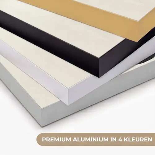 Cirkels - Vorm - Beige - Abstract Textielframe zwart klein -USP_kleurenNL