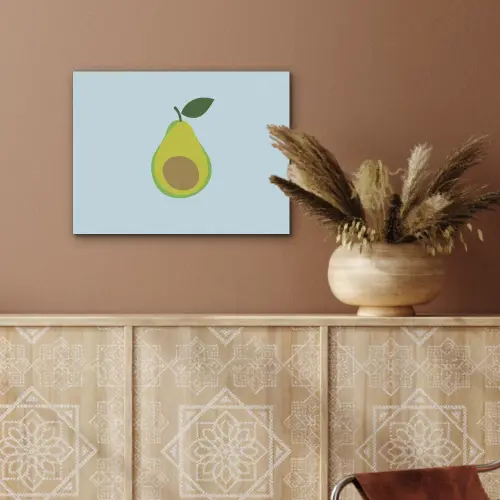 Avocado - Illustratie - Groene - Vrucht PET vilt klein -sfeer4