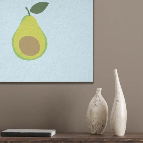 Avocado - Illustratie - Groene - Vrucht PET vilt klein -sfeer6_closeup